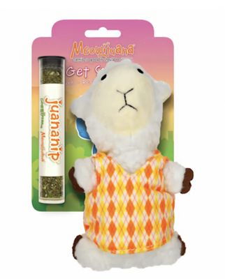 Meowijuanna Get Sprung! Catnip Lamb Cat Toy