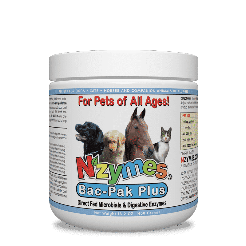 Nzymes Bac-Pak Plus Probiotic and Digestive Enzymes for Pets 400 Grams