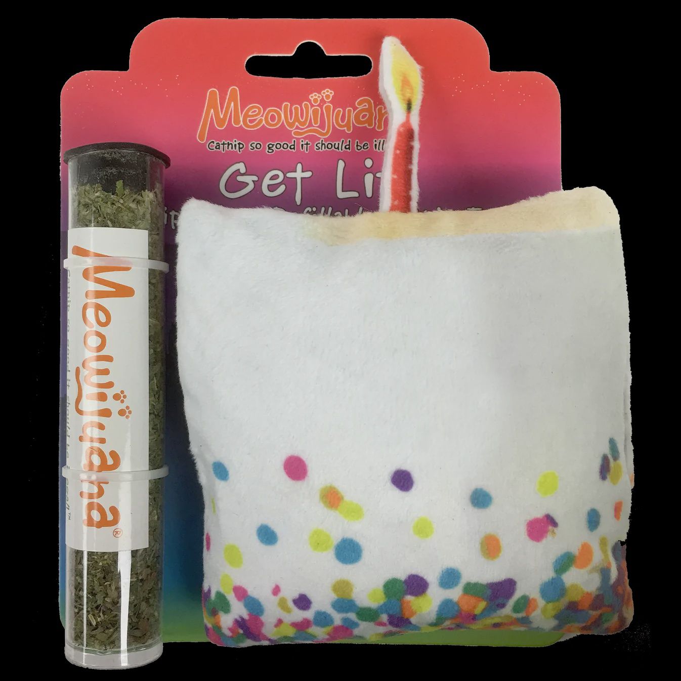 Meowijuana Refillable Cake Catnip Cat Plush Toy