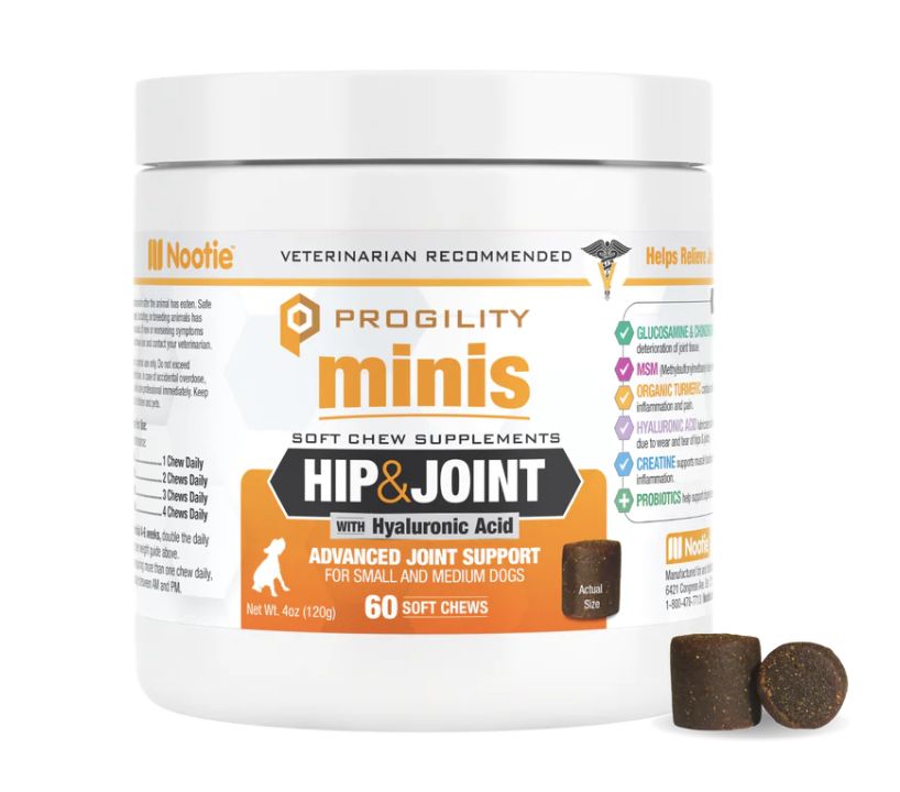 Nootie Progility Hip &amp; Joint Mini Soft Chews 60 Count