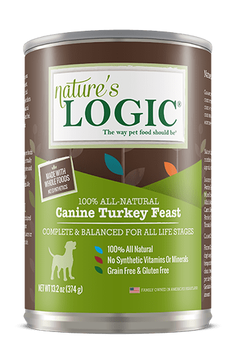 Nature&#39;s Logic Turkey Feast Canned Dog Food 13.2oz