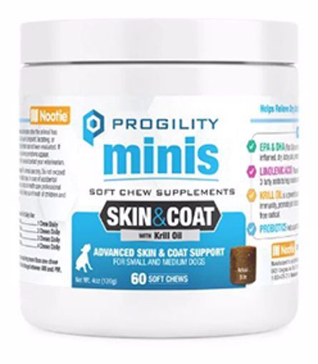 Nootie Progility Skin &amp; Coat Mini Soft Chews 60 Count