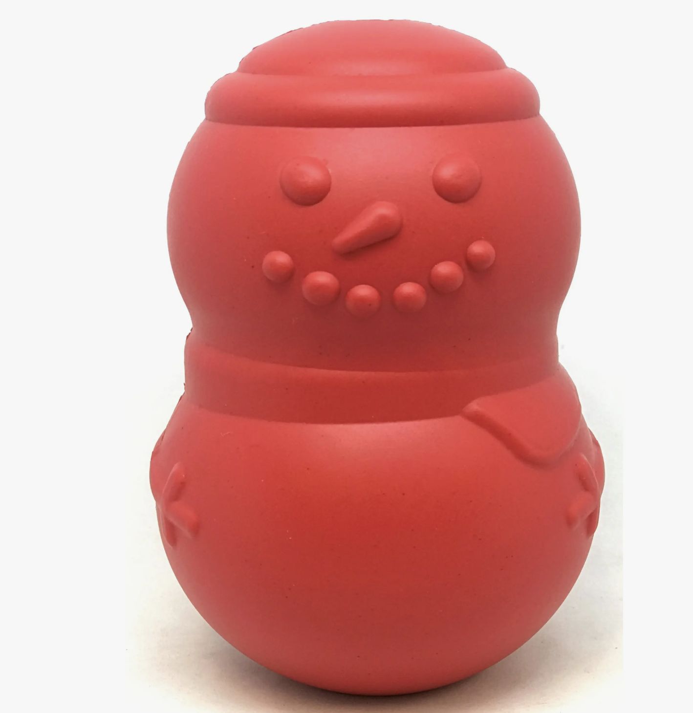 Mutts Kick Butt Durable Treat Dispenser Snowman Large