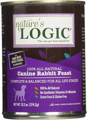 Nature&#39;s Logic Canine Rabbit Feast 13oz