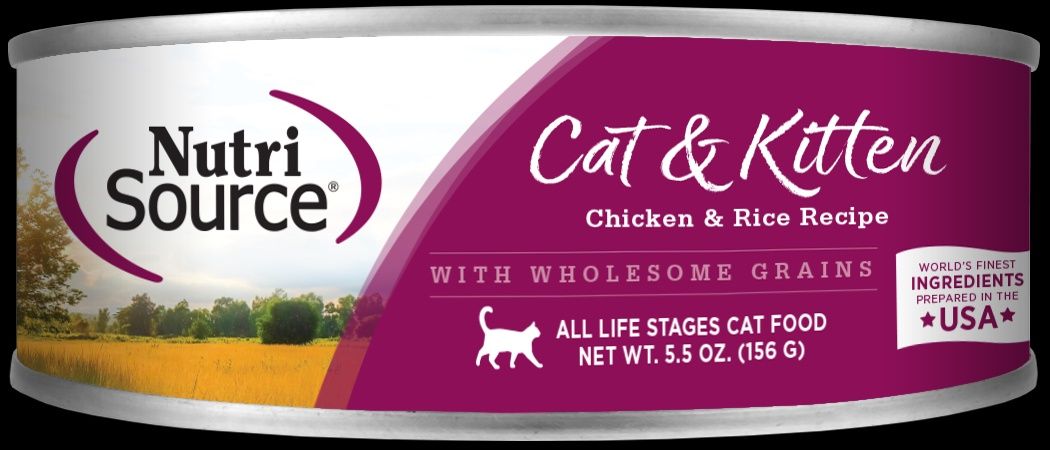NutriSource Cat &amp; Kitten Chicken &amp; Rice Recipe Canned Cat Food 5.5oz