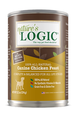 Nature&#39;s Logic Chicken Feast Canned Dog Food 13.2oz