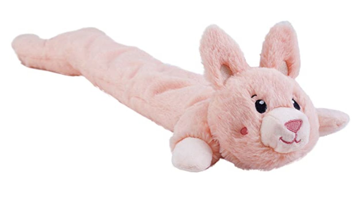 Outward Hound Charming Pet Longidudes Rabbit Plush Long Squeaky Toy
