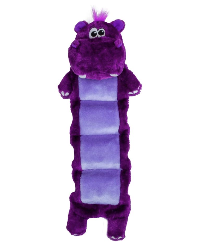 Outward Hound Squeaker Palz Purple Hippo Large