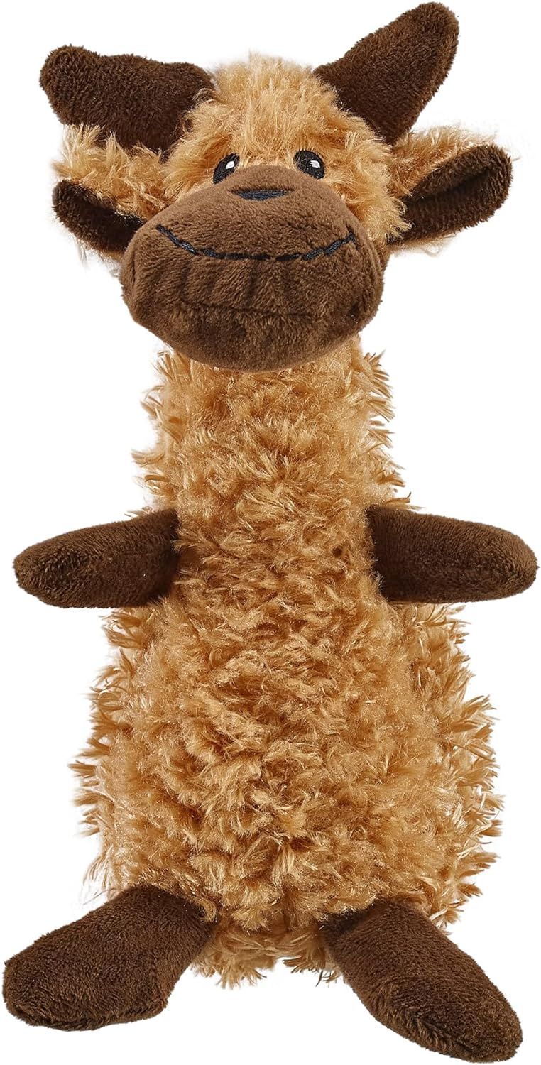 Outward Hound Scruffles Moose Plush Squeaky Dog Toy Small