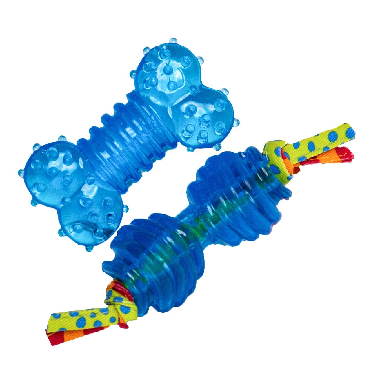 Petstages Okra Bone &amp; Dumbbell Dog Chew Toy Small