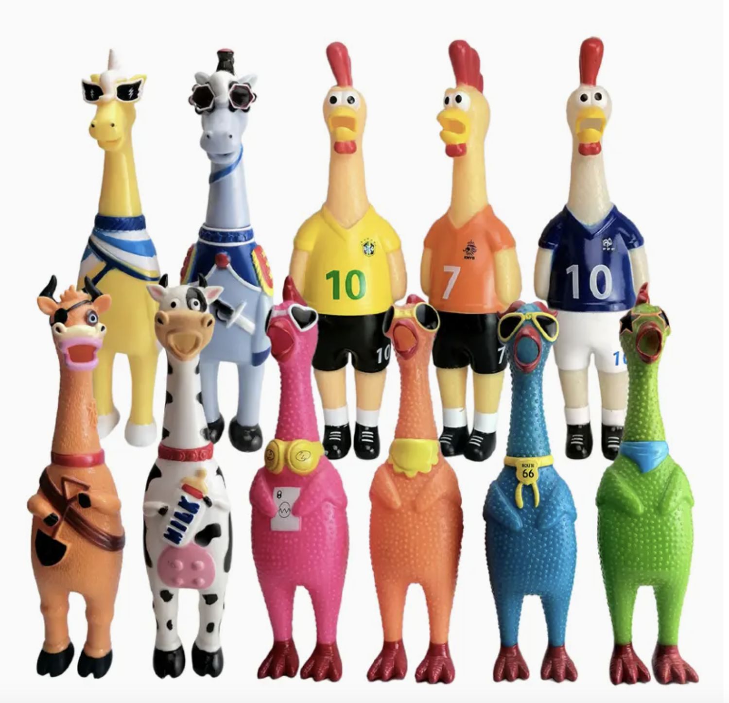 Pet Pro&#39;s 13&quot; Squeeze &amp; Shrilling Noise Dog Toy - Variety