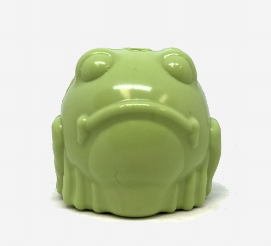 Sodapup Bull Frog Durable Rubber Chew Toy &amp; Treat Dispenser