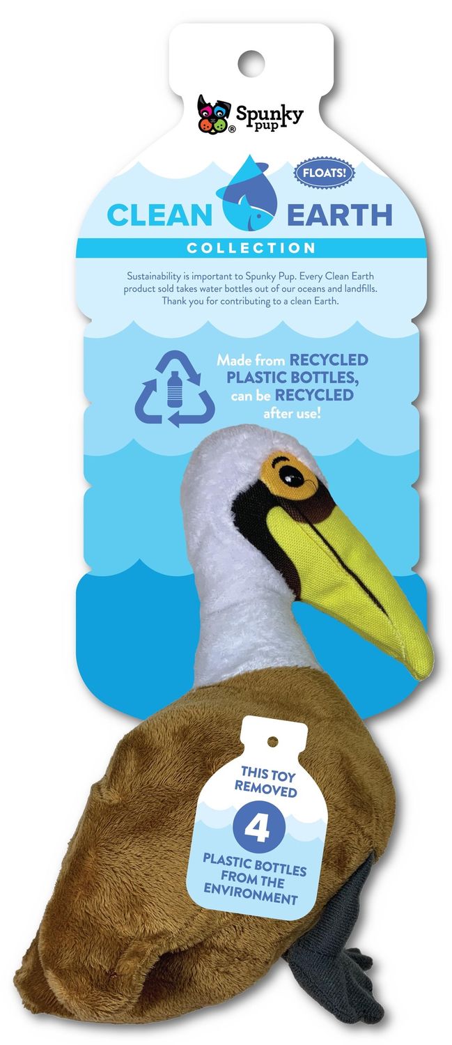 Spunky Pup Clean Earth Small Pelican Toy