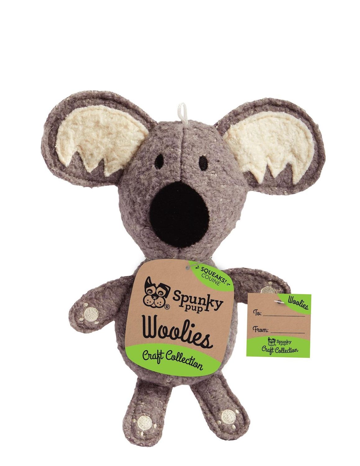 Spunky Woolies Koala Dog Toy