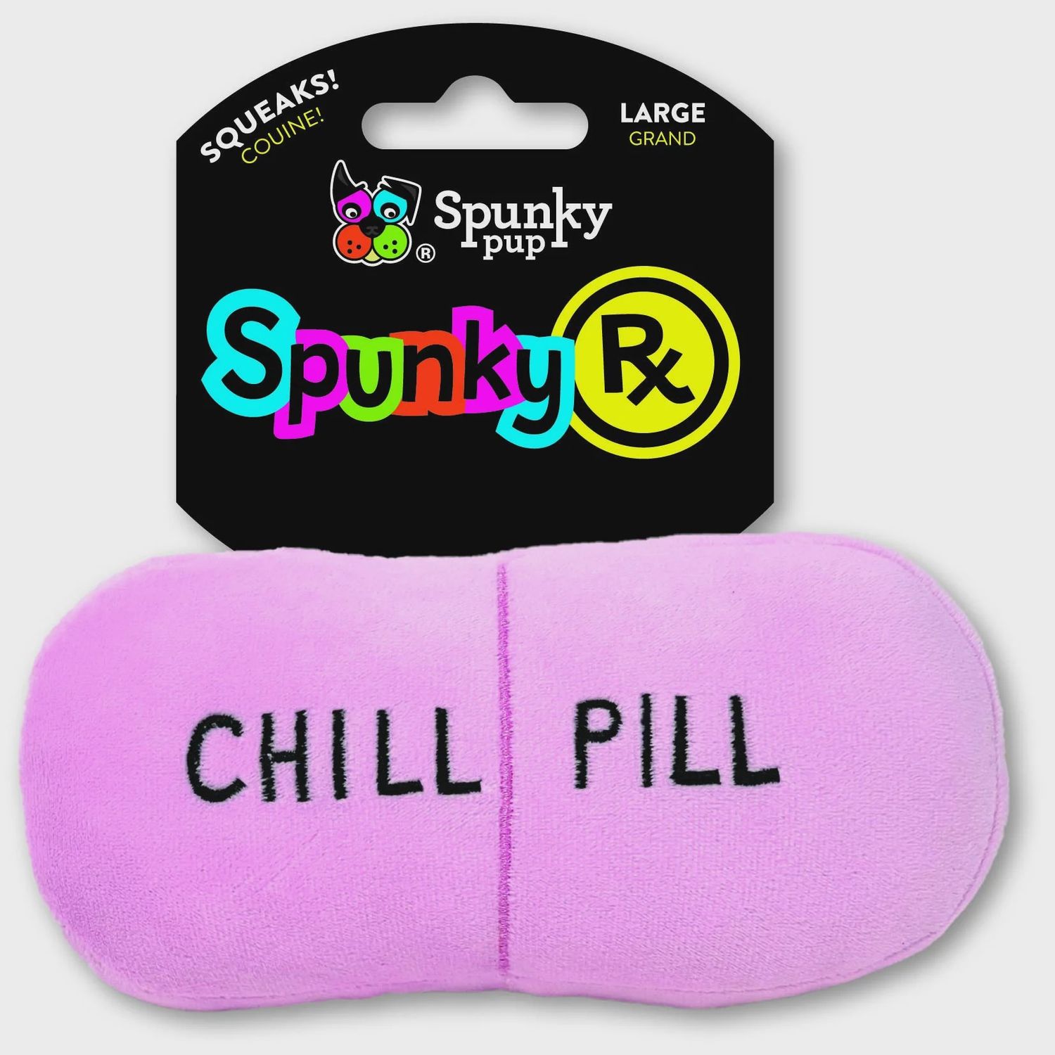 Spunky Rx Chill Pill Plush Small Dog Toy