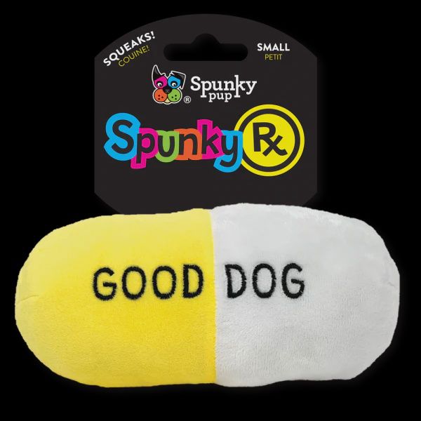 Spunky Rx Good Dog Pill Plush Small Dog Toy