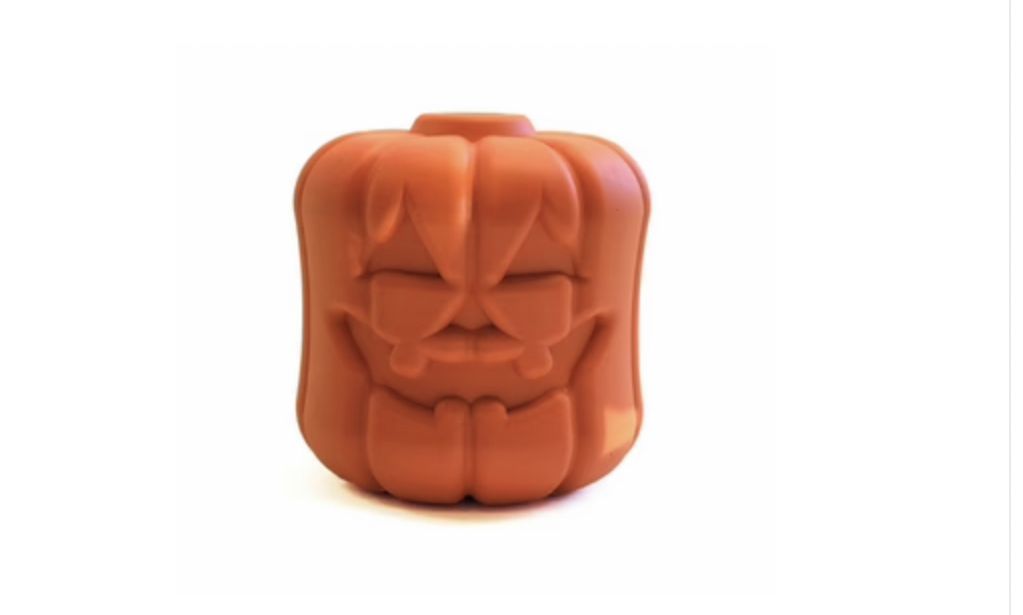 Sodapup Jack-O-Lantern Durable Rubber Chew Toy &amp; Treat Dispenser