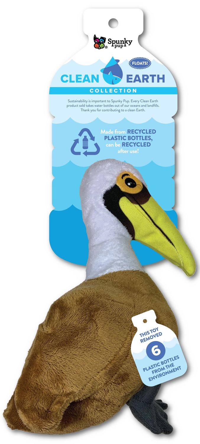 Spunky Pup Clean Earth Large Pelican Toy