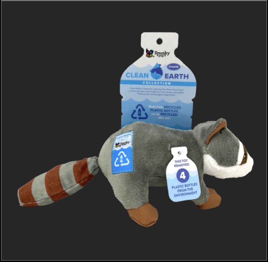 Spunky Pup Clean Earth Collection Large Racoon