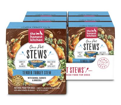 The Honest Kitchen One Pot Stews Tender Turkey Stew with Quinoa, Carrots, &amp; Broccoli Dog Food 10.5oz