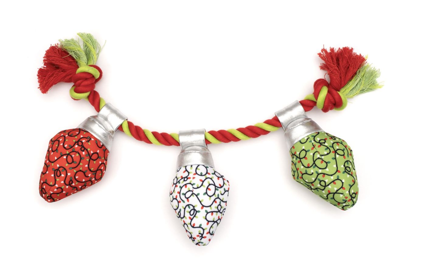 The Worthy Dog Merry &amp; Bright Tug Dog Toy