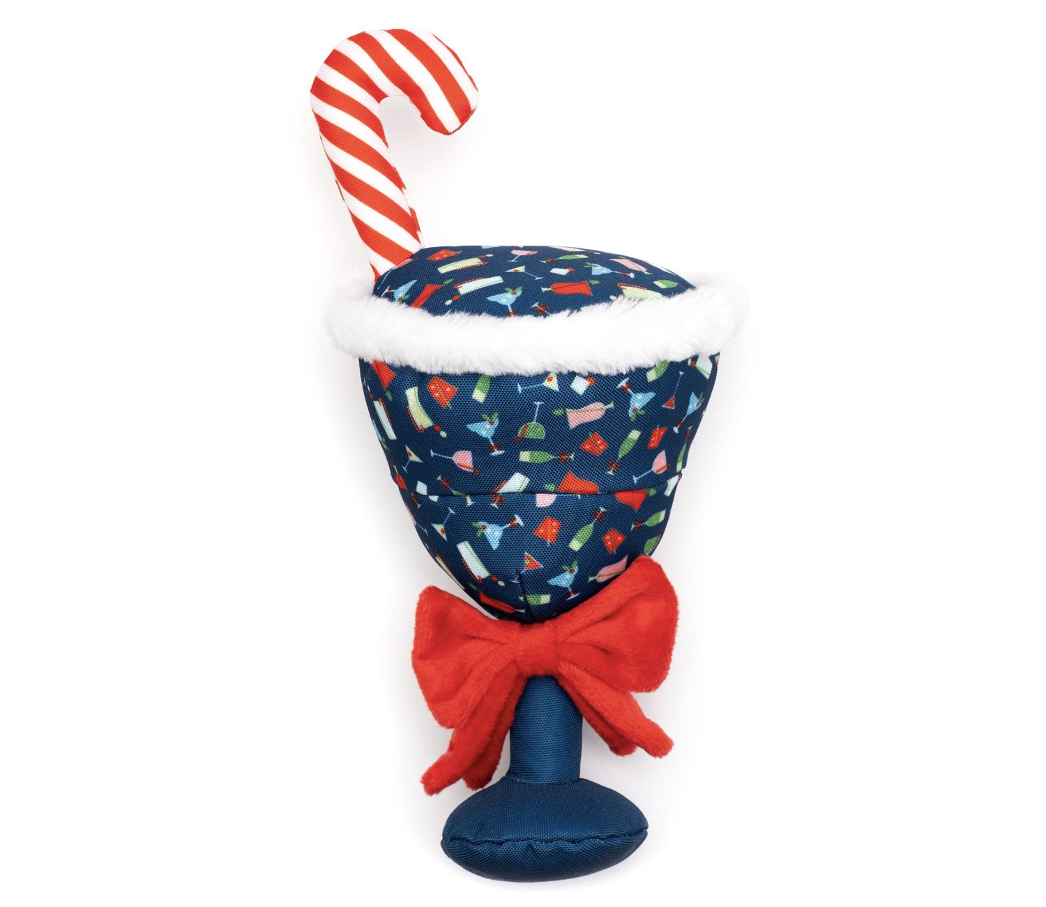 The Worthy Dog Holiday Cheer Plush Dog Toy