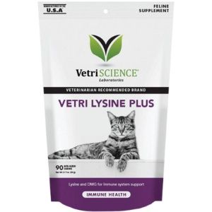 VetriScience Lysine and Immunity Support for Cats 90 Count