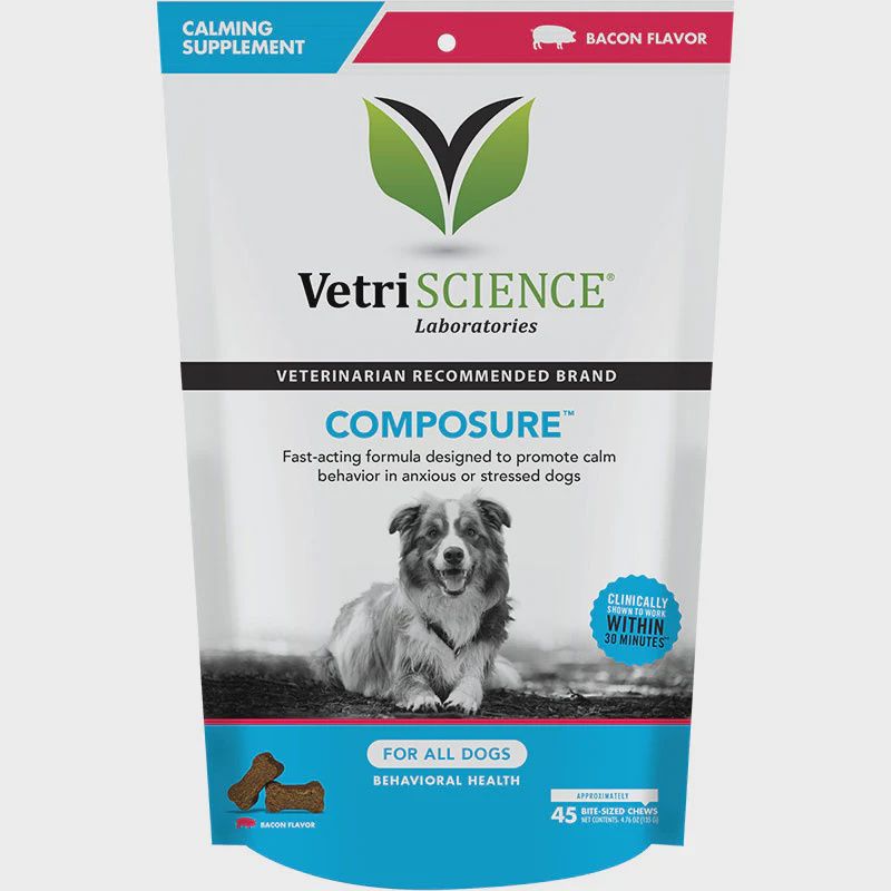 VetriScience Composure for Dogs Bacon Flavor 45 Count