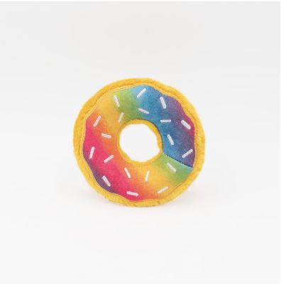 ZippyPaws Donutz Rainbow Plush Dog Toy