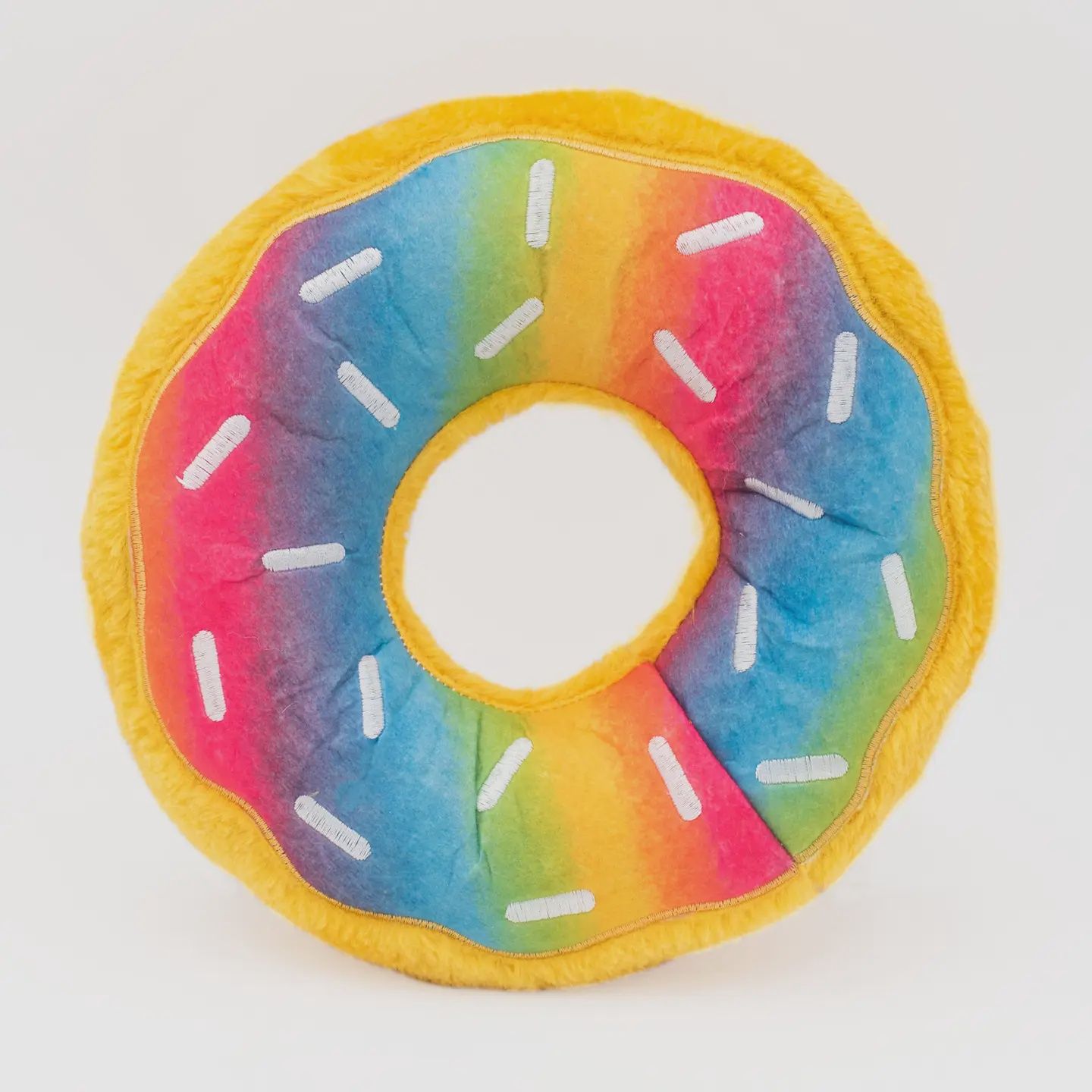 ZippyPaws Jumbo Donutz Rainbow Dog Toy