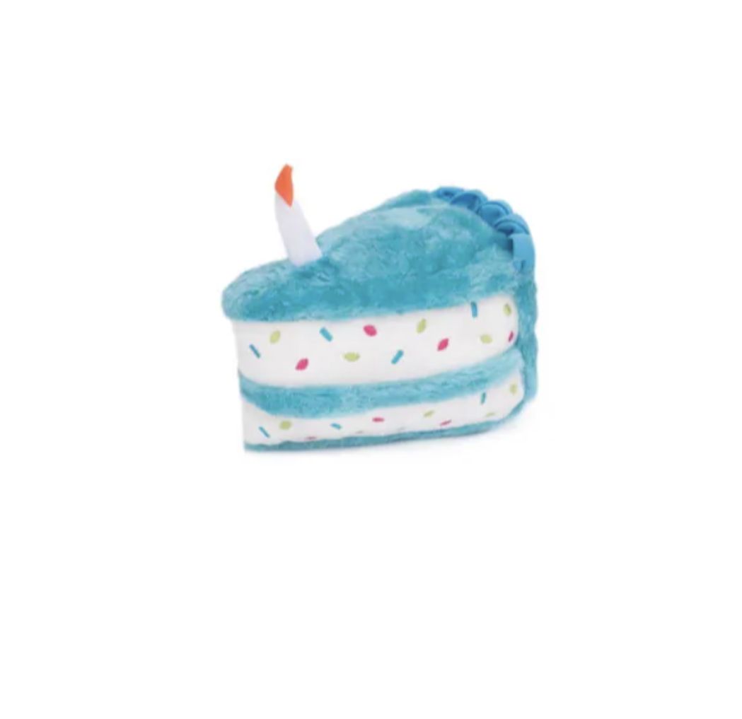 ZippyPaws Birthday Cake - Blue