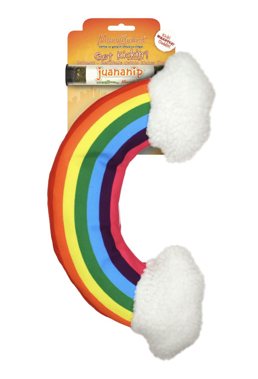 Meowijuanan Rainbow Get Kickin&#39;! Refillable Cat Toy
