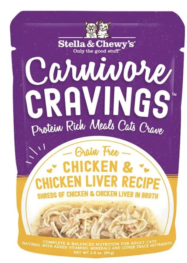 Stella &amp; Chewy&#39;s Carnivore Cravings Chicken &amp; Chicken Liver Recipe Cat Food 2.8oz*
