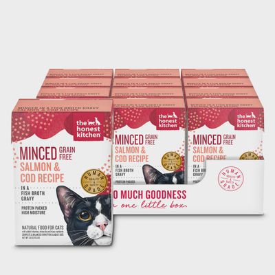 The Honest Kitchen Minced Salmon &amp; Cod Recipe Cat Food 5.5oz
