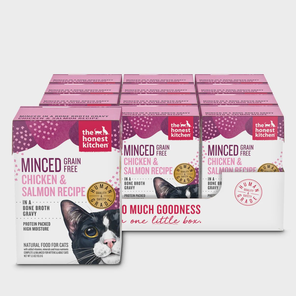 The Honest Kitchen Minced Chicken &amp; Salmon Recipe Cat Food 5.5oz