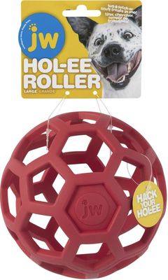 JW Assorted Colors Hol-ee Roller Dog Toy - Large