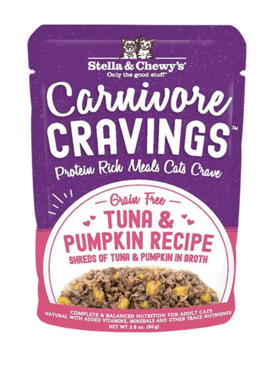 Stella &amp; Chewy&#39;s Carnivore Cravings Tuna &amp; Pumpkin Recipe Cat Food 2.8oz*