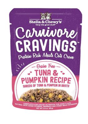 Stella &amp; Chewy&#39;s Carnivore Cravings Tuna &amp; Pumpkin Recipe Cat Food 2.8oz*