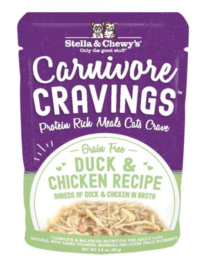 Stella &amp; Chewy&#39;s Carnivore Cravings Duck &amp; Chicken Recipe Cat Food 2.8oz