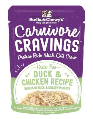 Stella &amp; Chewy&#39;s Carnivore Cravings Duck &amp; Chicken Recipe Cat Food 2.8oz