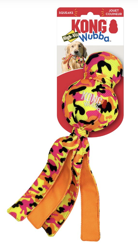KONG  Ballistic High-Viz Wubba Lg Dog Toy