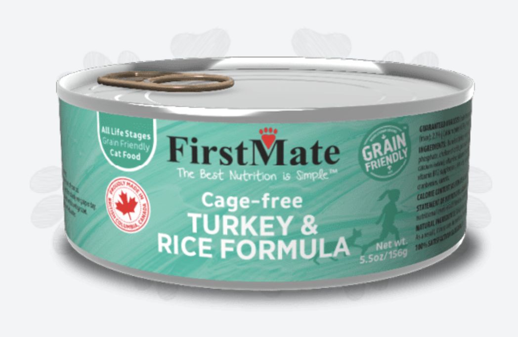 FirstMate Turkey and Rice Cat Canned Food 5.5oz