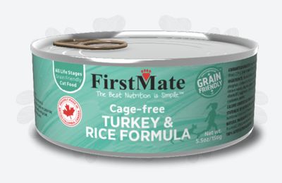 FirstMate Turkey and Rice Cat Canned Food 5.5oz