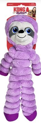 KONG Shakers Crumples XL Sloth Dog Toy