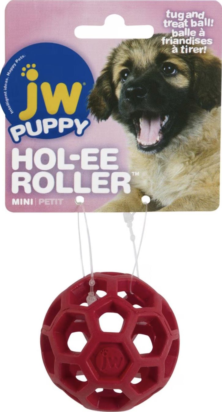 JW Assorted Colors Hol-ee Roller Dog Toy - Mini