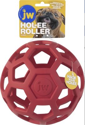JW Assorted Colors Hol-ee Roller Dog Toy - Jumbo