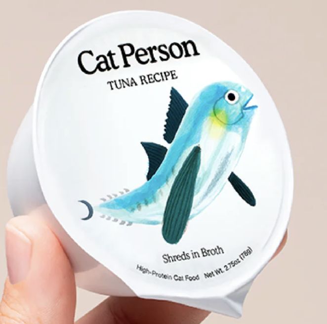 Cat Person Tuna Shreds in Broth Recipe Canned Cat Food 2.75oz