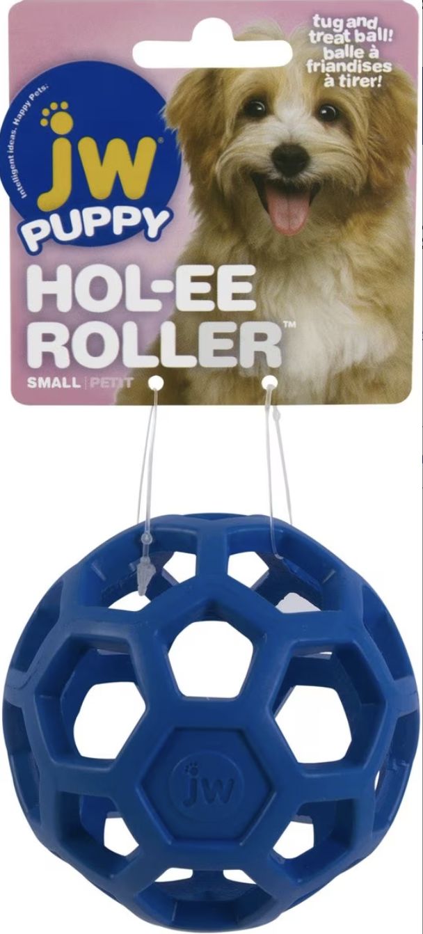 JW Assorted Colors Hol-ee Roller Dog Toy - Small