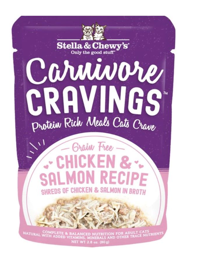 Stella &amp; Chewy&#39;s Carnivore Cravings Chicken &amp; Salmon Recipe Cat Food 2.8oz