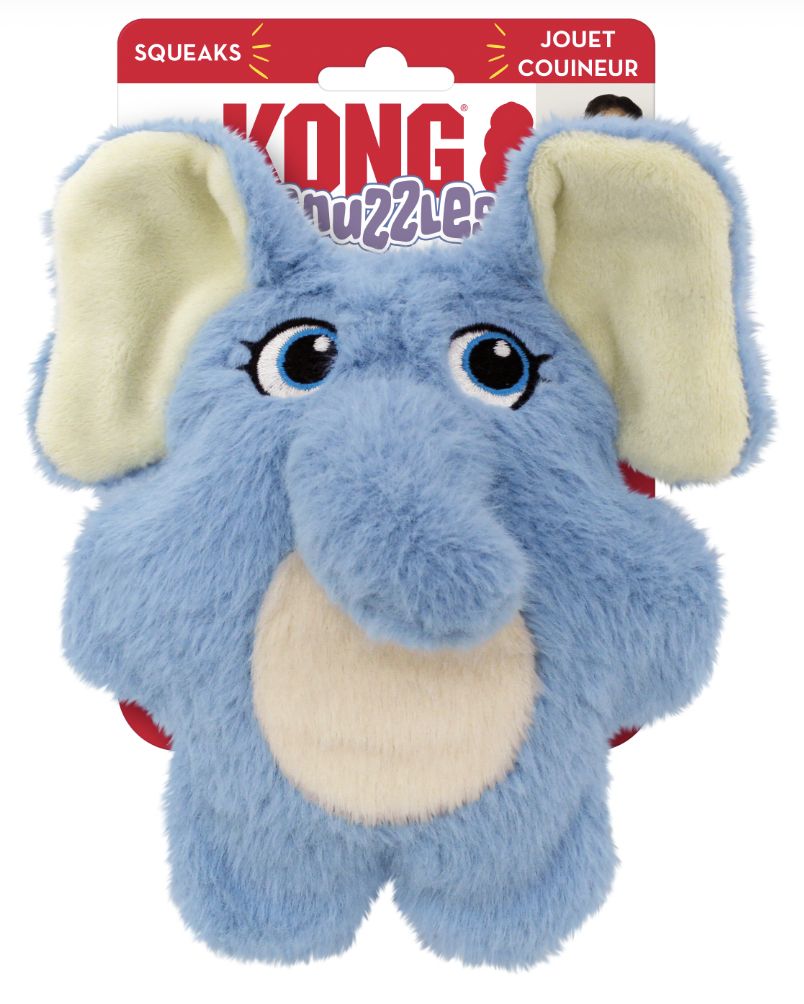 KONG Sm Snuzzle Kiddo Elephant Plush Dog Toy